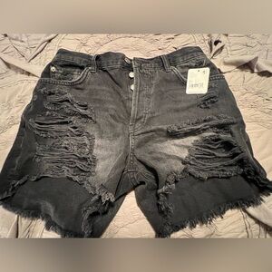 Free people distressed Jean short